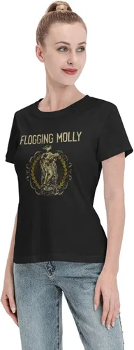 Vista 5 de Camiseta de algodón para mujer, cuello redondo, manga corta, para ciclismo