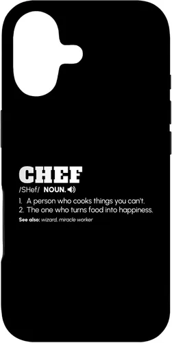 Vista 32 de Chef Definition Cook Pastry Chef Culinary Cooking Funny Gift Case for iPhone 16
