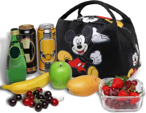 Vista 5 de Bolsa de almuerzo de anime para mujer, hielera aislada, bonita lonchera para el trabajo, picnic