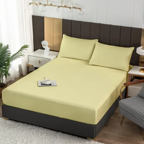 Vista 45 de Crown Collection Premium Quality 600-Thread-Count 100% Egyptian Cotton 8 Piece Fitted Sheets 12" Deep Pocket with 16 Pcs Pillowshams (20"X30"), Twin