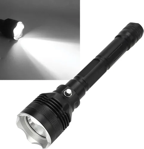 Vista 6 de Luz de buceo, linterna de buceo súper brillante de 8000 lúmenes, luz de buceo compacta con 3 modos, linterna sumergible IPX8, para buceo submarino