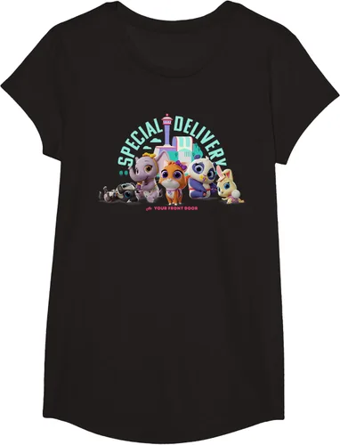 Vista 4 de Disney Camiseta de entrega especial Junior T.O.T.S, Negro, S