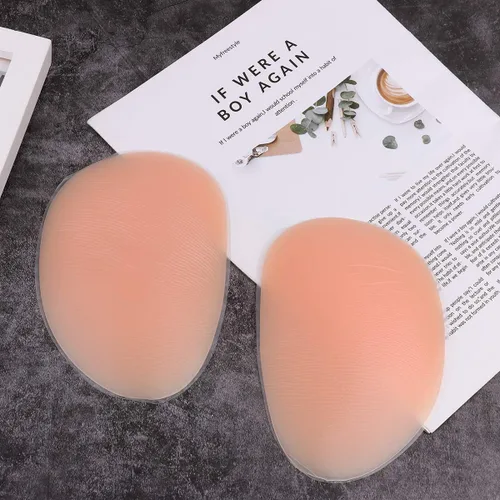 Vista 6 de YiZYiF 1 Pair Drop Shaped Silicone Butt Pads ThinThick Push Up Buttocks Enhancers Inserts for Women Panties
