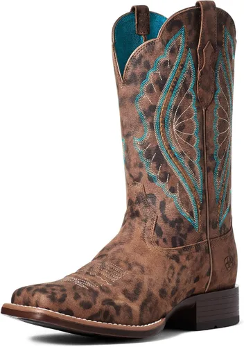 Vista 6 de Ariat - Botas redondas con diseño de Patriot Broche de jengibre/ojos azules bebé