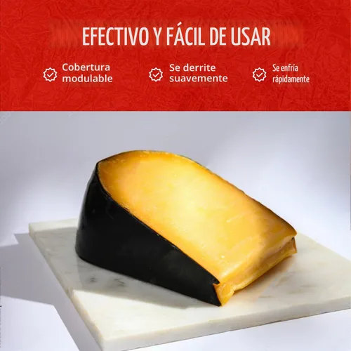 Vista 6 de Blended Waxes, Inc. Bloque de cera de queso, negro, 1 bloque