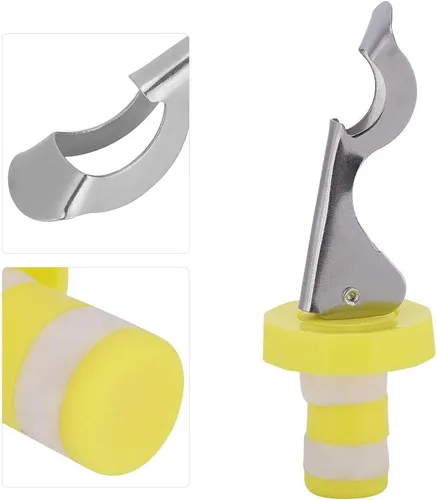 Vista 7 de Fydun Paquete de 10 tapones manuales universales para botellas de vino, tapón de sellado al vacío, sellador de vino, accesorios de cocina, amplia