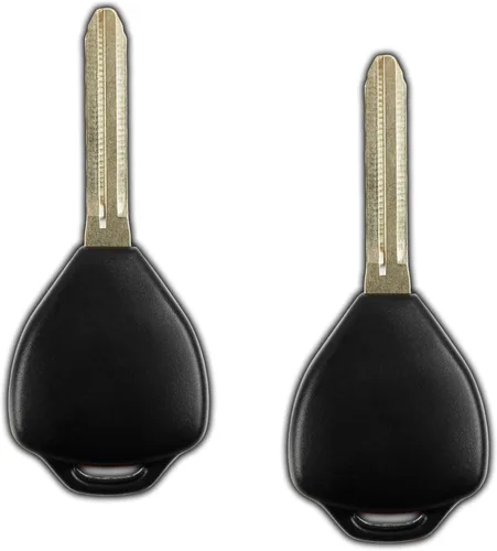 Vista 2 de Llave de repuesto para automóvil con mando a distancia, paquete de 2, de KeylessOption, Negro