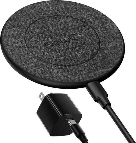 Vista 9 de Cargador inalámbrico NewQ, almohadilla de carga inalámbrica de 15W Max para iPhone 17 16 15 14 13 12 11 Mini/SE/Pro/Max/Plus, Samsung Galaxy