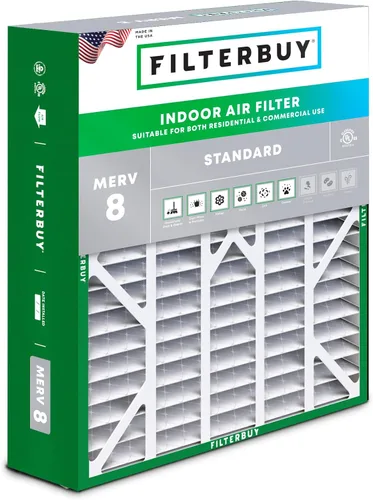 Vista 28 de Filterbuy Filtro de aire 10x17x2 MERV 8 Essential Dust & Allergy Defense (paquete de 1), filtros exteriores plisados electrostáticos para sistema