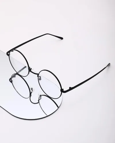 Vista 5 de Pro Acme Lentes transparentes con marco de metal redondo retro sin receta