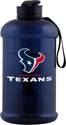 Vista 15 de FOCO Logotipo del equipo de la NFL Botella de agua deportiva grande de plástico transparente de 2L