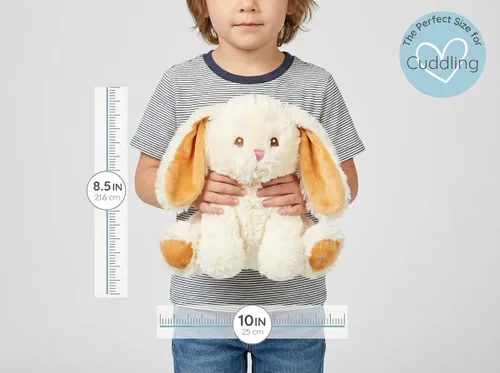 Vista 4 de Warm Pals Bashful Bunny, animal de peluche de Pascua para microondas, 1.5