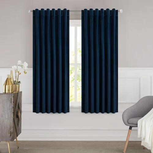 Vista 13 de WEST LAKE Cortinas opacas de invierno de terciopelo gris para oscurecer la habitación, cortinas de lujo súper suaves para dormitorio, bolsillo
