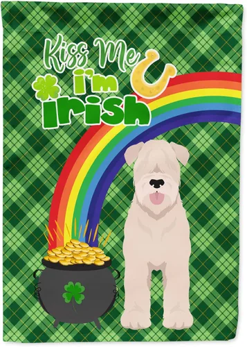 Vista 35 de Caroline's Treasures WDK4731GF - Bandera decorativa para jardín del día de San Patricio, color negro y tostado, Airedale Terrier, para jardín