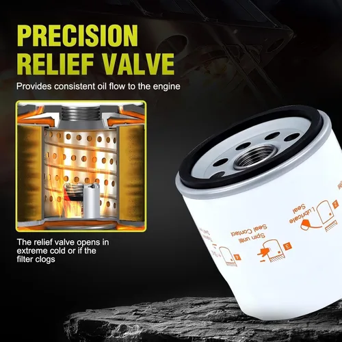 Vista 5 de 52 050 02-S Filtro de aceite para Kohler 25 050 27-S Husqvarna AYP Poulan John Deere CH11-CH25 CV11-CV22 MV16-MV20 SV715 SV725 SV730 SV735 SV810