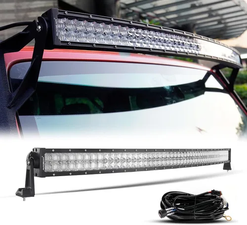 Vista 11 de Combo de barras LED curvas Philips 21.5"/32"/42"/50"/52" 18000LM Output, 6500K White Light, IP68 Rated, Durable Aluminum Housing, Plug & Play