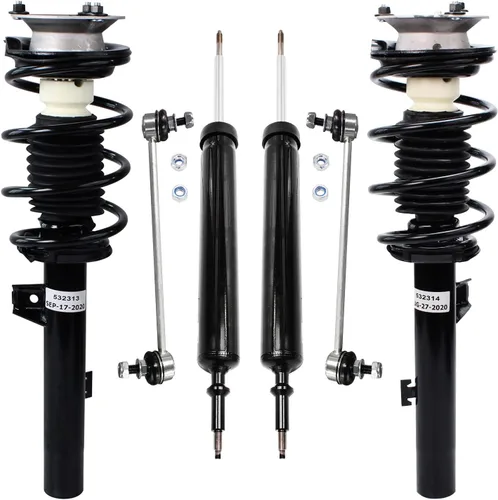 Vista 40 de Detroit Axle - Kit de puntales delanteros de 6 piezas para Ford Escape 2014-2019, 2 puntales y muelles helicoidales, 2 enlaces de barra