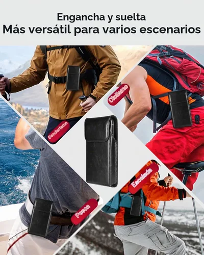 Vista 7 de Miimall Funda para teléfono celular para iPhone 17, 17 Pro 16, 16 Pro 15, 15 Pro 14, 14 Pro 13, 13 Pro 12, 12 Pro 11, 11Pro XR, funda de cuero