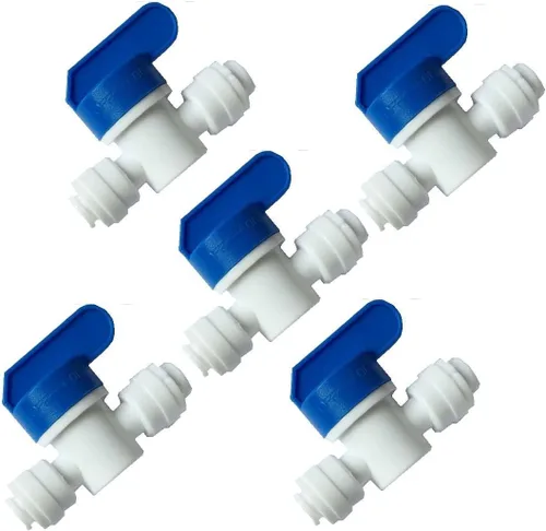 Vista 7 de Lemoy Rosca macho de 1/4 de pulgada a codo de tubo de 1/4 de pulgada de conexión rápida, filtro de agua de ósmosis inversa, codo macho, paquete de 5