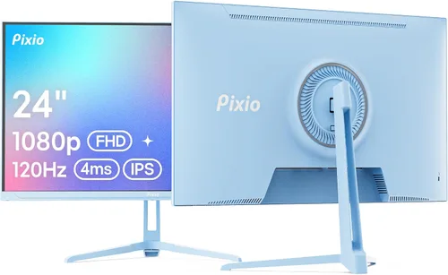 Vista 17 de Pixio PX246 Wave Beige 24 pulgadas 120Hz Frecuencia de Actualización Resolución FHD 1080p Panel IPS 4ms GTG Tiempo de Respuesta Monitor