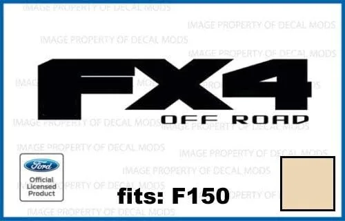 Vista 11 de FX4 Offroad Black (brillo) Calcomanías adhesivas compatibles con Ford F150 troquelado (2015-2020) - CB_Solid (juego de 2) con licencia oficial Negro