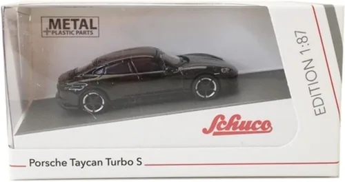 Vista 3 de Schuco 1:87 Porsch&e Taycan Black 452655900 [Envío desde Canadá]
