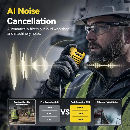 Vista 7 de Retevis RB48 Walkie Talkies avanzados de triple prueba con micrófono de hombro, MIL-STD 810H, VOX, recordatorio de vibración, PTT dual, SOS, NOAA