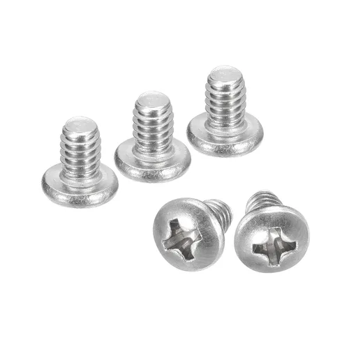 Vista 79 de uxcell Tornillos de máquina de cabeza redonda de 1/4-20x1, tornillo de acero inoxidable 304 18-8, accionamiento Phillips, totalmente roscado