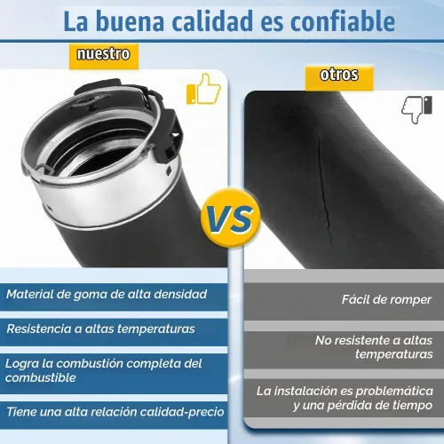 Vista 5 de Manguera de entrada de aire intercooler turbocompresor compatible con Cruze