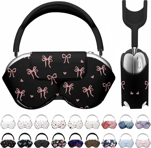 Vista 22 de Maxjoy para Apple Airpods Max Funda inteligente de cubierta, Accesorios de cubierta protectora de cuero PU suave para Airpod Max con modo de sueño