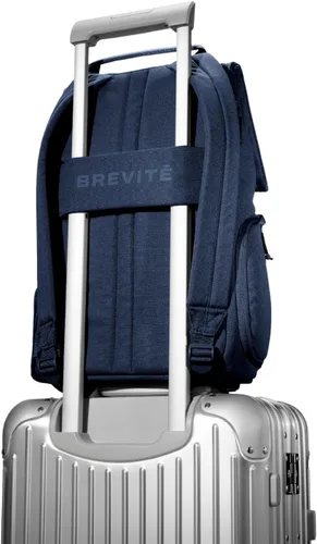 Vista 3 de BREVITE - Mochilas para cámara The Runner: mochila de fotografía minimalista y fácil de viajar, compatible con laptop y accesorios, Azul marino