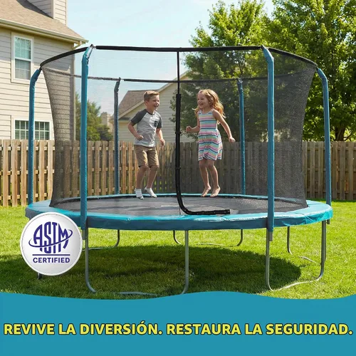 Vista 3 de Machrus Upper Bounce - Almohadilla de seguridad de repuesto para cama elástica de 6 pies a 16 pies redondas - Cubierta de resortes de cama elástica