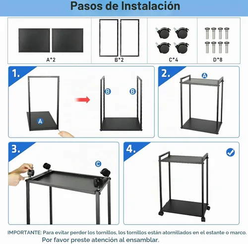 Vista 7 de Liitrton Soporte de torre para computadora, soporte de PC de 2 niveles con ruedas bloqueables, soporte para CPU debajo del escritorio para oficina