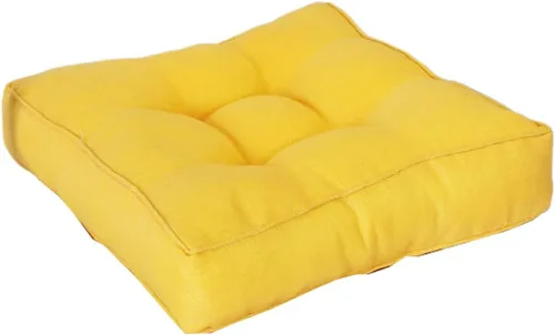 Vista 17 de Cojín cuadrado sólido de 16 pulgadas para silla, estilo tatami, cojín antideslizante y grueso, tapete suave para silla de oficina, cocina, comedor