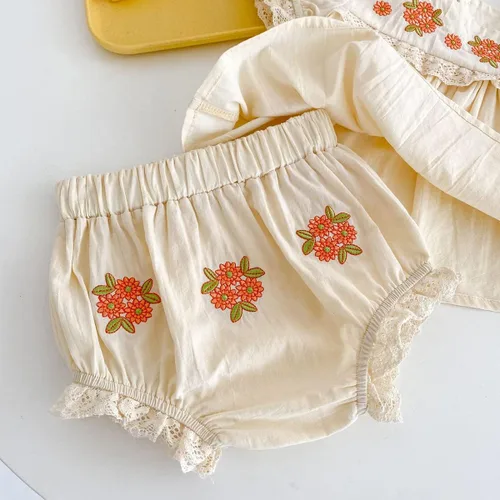 Vista 6 de IMEKIS Vestido mexicano para niña pequeña, mameluco bordado para hermanas a juego, trajes étnicos, vestido de verano