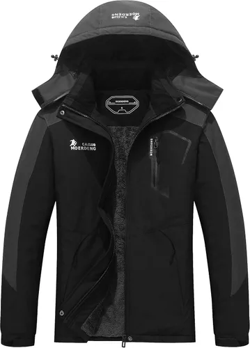 Vista 14 de MOERDENG Chaqueta de esquí para mujer, abrigo cálido de invierno Rosered Camo