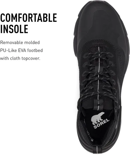 Vista 5 de SOREL Tenis Kinetic Rush MID WP para hombre, tenis de gamuza impermeables