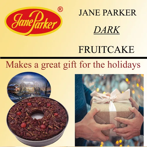 Vista 6 de Jane Parker Fruitcake Dark Fruit Cake - Anillo de 3 libras (48 onzas) en una lata coleccionable de vacaciones (los colores pueden variar)