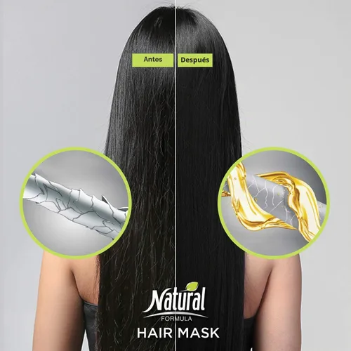 Vista 5 de Natural Formula Mascarilla capilar de queratina - Reparación intensa, mascarilla capilar para cabello encrespado - 11.8 fl oz