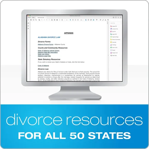 Vista 4 de Adams Archivo de divorcio CD, Manual y formularios en CD (ALC601)