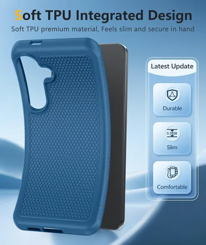 Vista 308 de FNTCASE Funda para iPhone 17 Pro: Fundas delgadas translúcidas de color azul claro compatibles con MagSafe, protección completa de la cámara