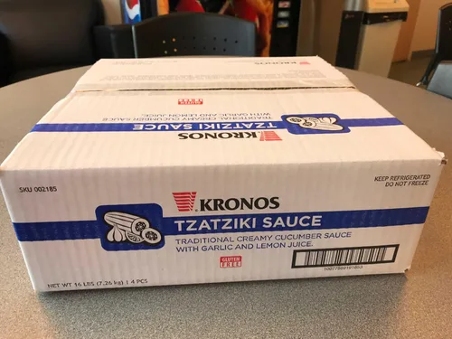 Vista 4 de Krono Salsa Tzatziki, 0.5 galones, 4 por caja.