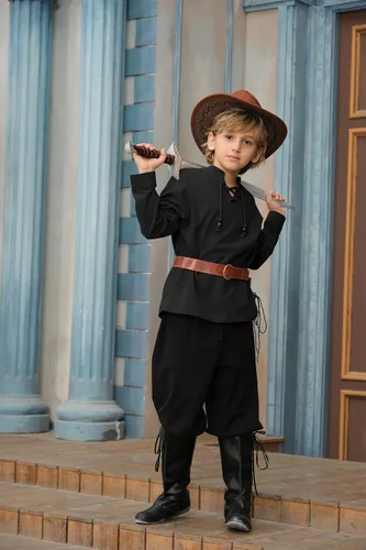 Vista 3 de Ryannology Camisa medieval con cordones para niños, disfraz de pirata, mercenario, escocés, renacentista, para niños, vikingo, Halloween, cosplay
