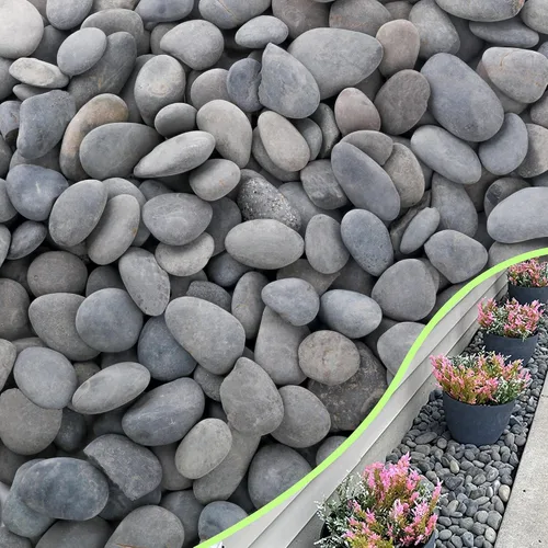 Vista 19 de Piedras de río de 2.4 libras para plantas y suculentas, paisajismo decorativo al aire libre y rocas de jardín de acuarios