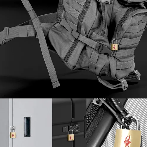 Vista 5 de Cerradura de equipaje TSA de latón macizo+candado de llave de equipaje, aprobado por la TSA+candado aceptado por la TSA para equipaje, maleta