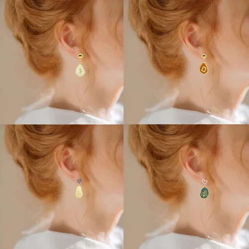 Vista 2 de JK.Sunrise 2 Pairs Trendy Fashion Drop Dangle Statement Women Earrrings Set Multipack Jewelry Gifts for Women Teen Girls