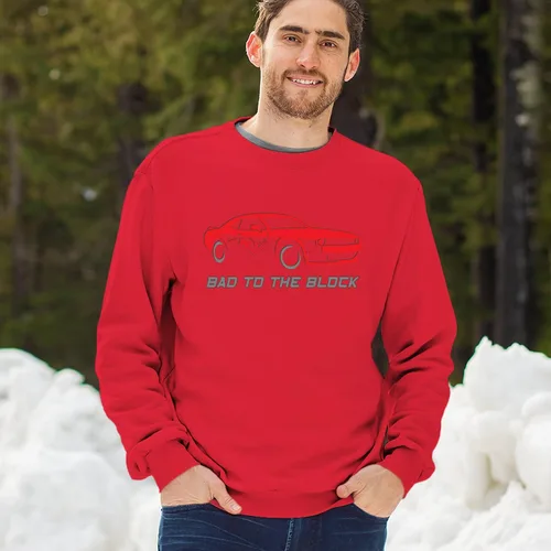 Vista 68 de Bad To The Block - Sudaderas con capucha y cuello redondo para hombre