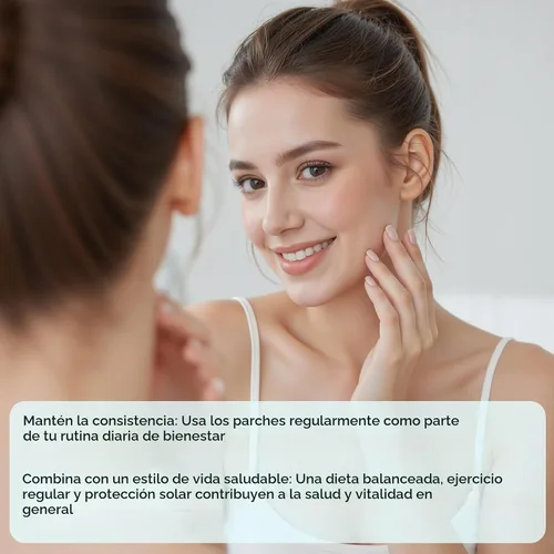 Vista 6 de Parches NAD+ cómodos para todo el día, veganos, resistentes al agua, 30 parches