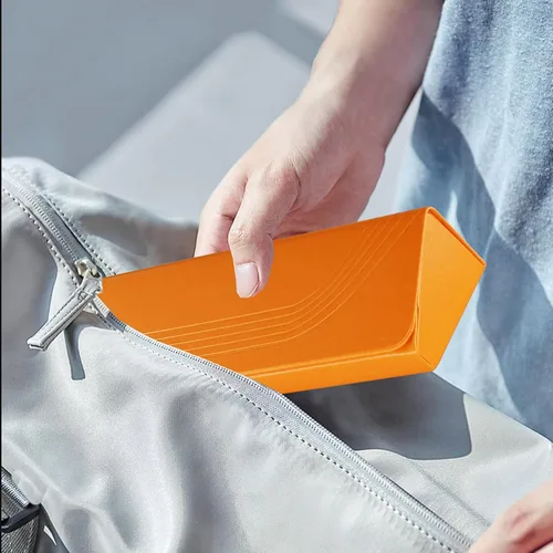 Vista 3 de SMARTTOP Paquete de 2 fundas rígidas para lentes, gafas de sol y estuche de vidrio con paño de limpieza, ligero, grande, portátil para hombres