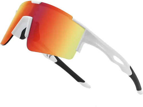 Vista 12 de DUCO Non Polarized Sports Sunglasses UV400 Running Shades DC0032 Impact-resistant Cycling Goggles Non-Slip Baseball Glasses Included Carry Case